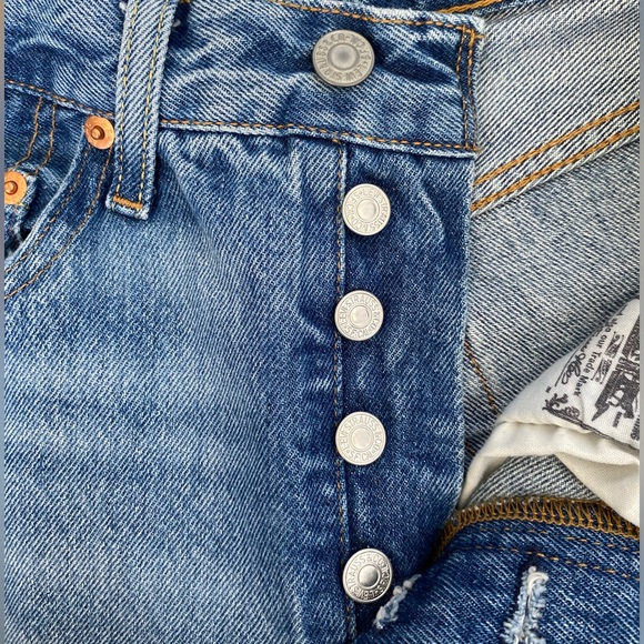 MSRP $118 NWT 24x32 High Rise Levi’s Original Fit 501 Jeans in Hits Different - Picture 4 of 14